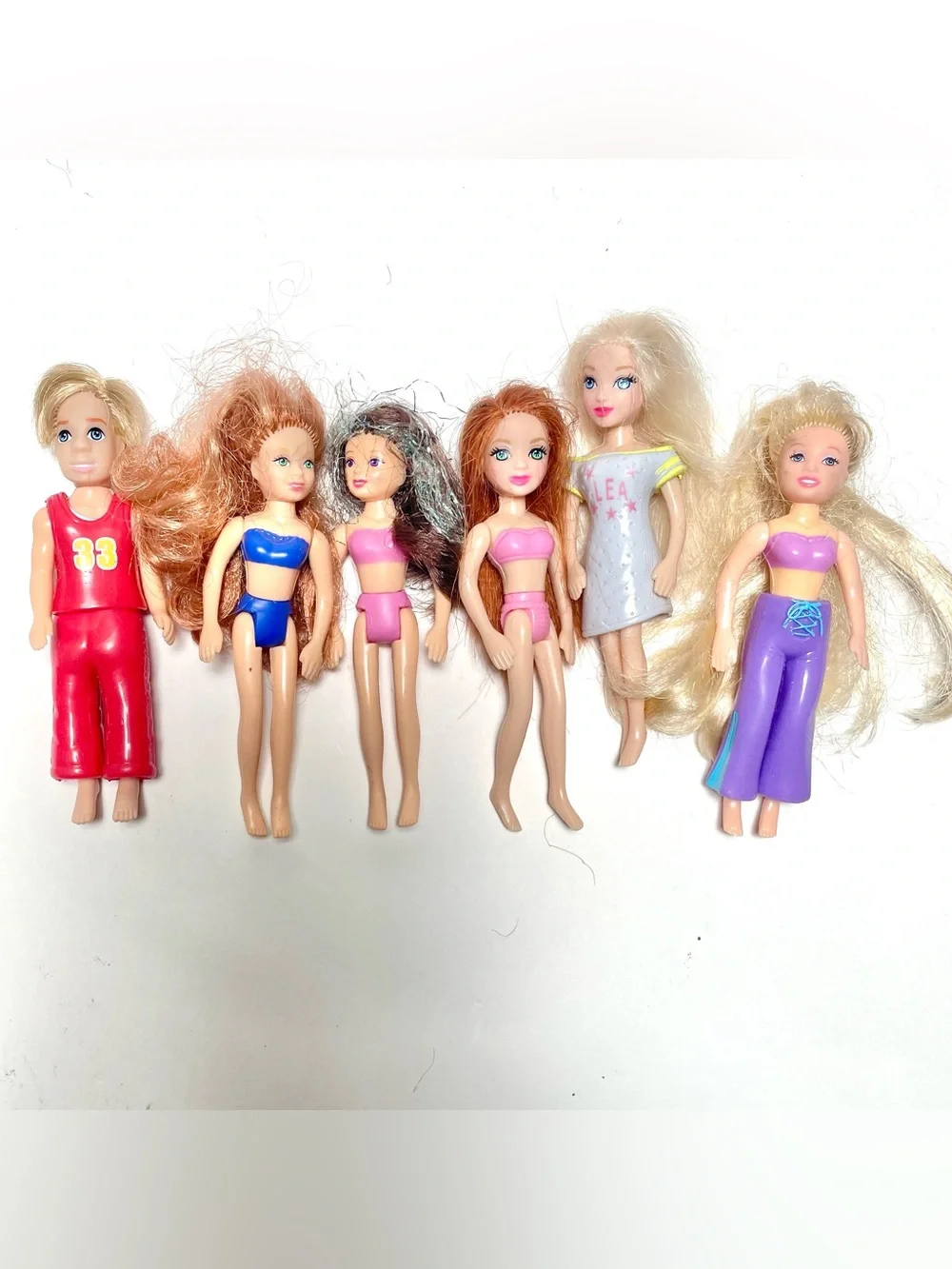 Vtg Early 2000’s Polly Pocket Lot-Dolls, Clothes, Dressing Room, Vanity Y2K